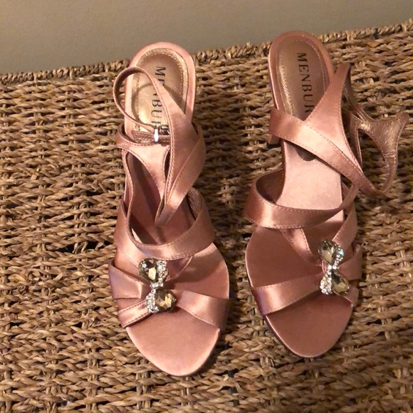 rose colored wedding shoes